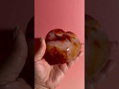 Carnelian Heart – Option F | Collector Crystal, Passion & Emotional Strength