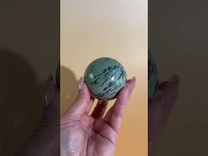 Green Picture Jasper Sphere – Option B