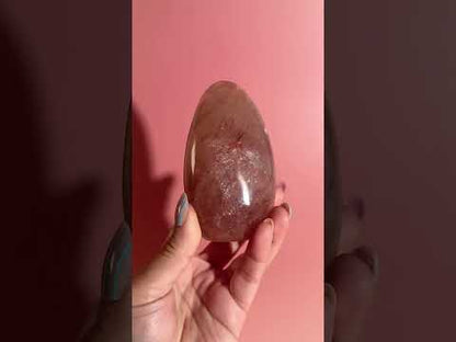 Fire Quartz Standing Freeform Option C | One-of-a-Kind Collector Crystal
