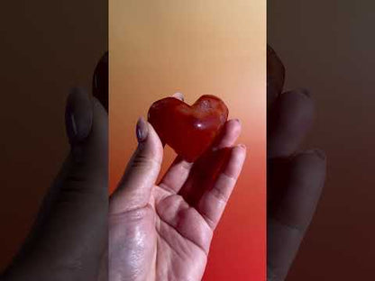 Small Carnelian Heart Option G | Vitality, Creativity & Positive Energy Crystal