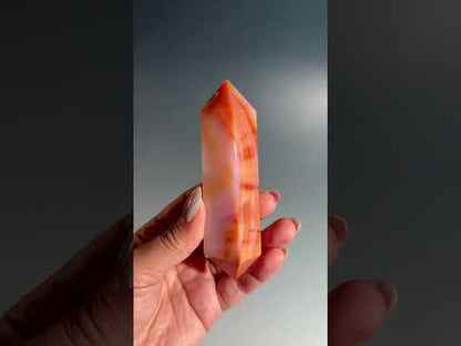 Carnelian Double Terminated Point – Option A | Courage, Vitality & Motivation Energy