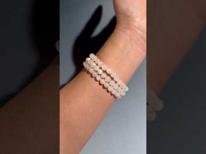 6mm Moonstone Beaded Bracelet | Divine Feminine & Intuition Energy