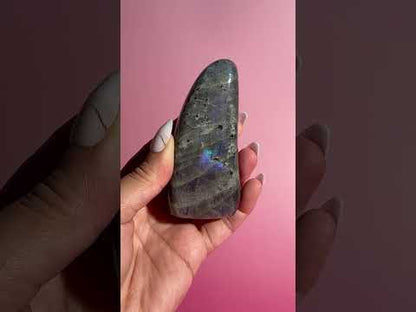 Medium Purple Flash Labradorite Standing Freeform – Option E