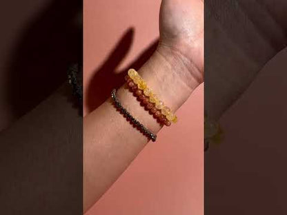 Bracelet Bundle Set: “Golden Radiance" - Sunstone, Citrine, Pyrite