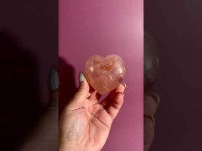 Fire Quartz Heart – Option C | Motivation, Strength & Grounding Crystal
