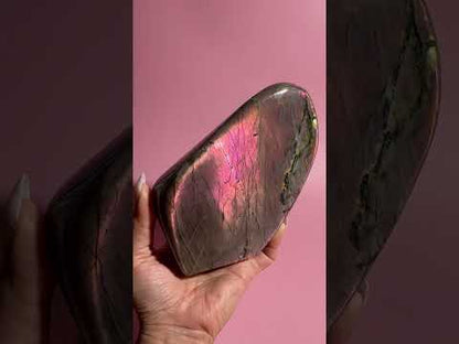 Extra Large Sunset Flash Labradorite Standing  Freeform – Option A