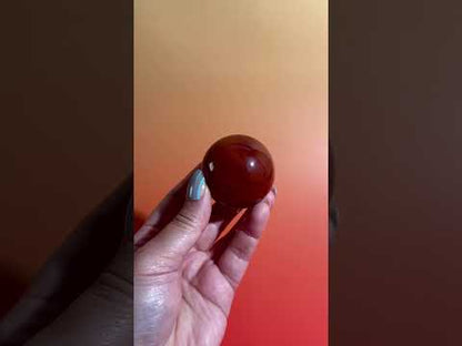 Carnelian Sphere – Option G | Success, Motivation & Empowerment Crystal