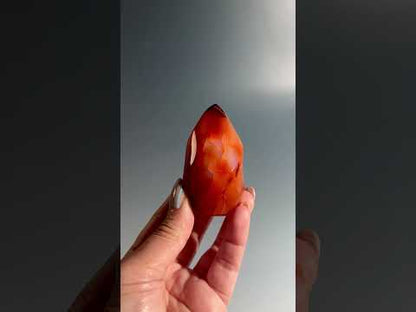 Carnelian Flame – Option A | Courage, Vitality & Empowerment Crystal
