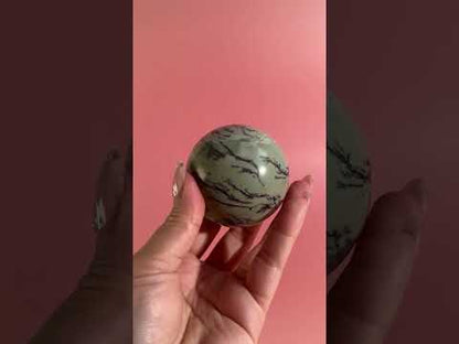 Green Picture Jasper Sphere – Option C