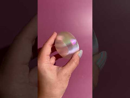 Small Round Aura Satin Spar (Selenite) Bowl | Intuitively Chosen Peace & Cleansing Energy