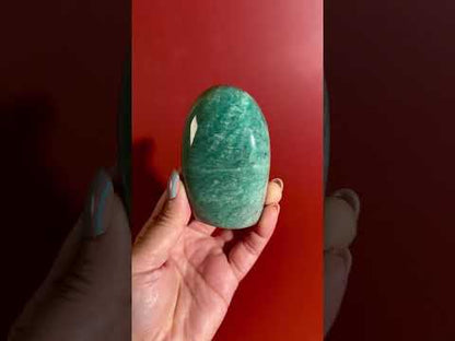 Amazonite Standing Freeform Option B | Polished Collector Crystal