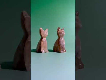 Intuitively Chosen Onyx Sitting Cat Carving | Protection, Strength & Grounding Crystal