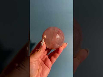 Fire Quartz Sphere Option H | One-of-a-Kind Polished Hematoid Quartz