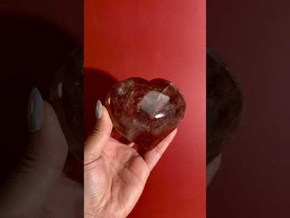 Fire Quartz Heart – Option D | Empowerment, Vitality & Emotional Strength Crystal