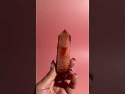 Carnelian Double Terminated Point – Option D | Empowerment, Focus & Grounding Energy