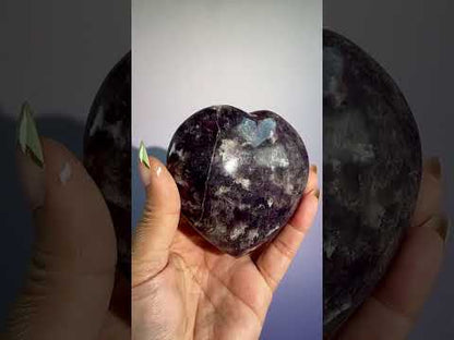 Lepidolite Heart – Option A