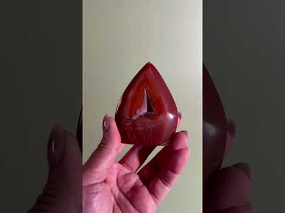 Carnelian Flame Option Q | One-of-a-Kind Confidence & Passion Crystal