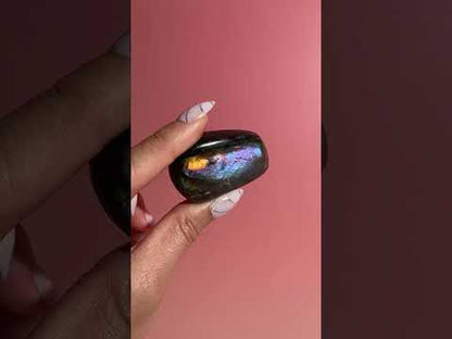 Small Rainbow Flash Labradorite Standing  Freeform – Option B