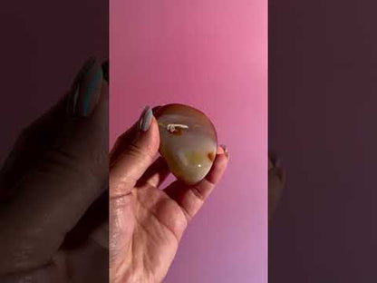 Carnelian Orca Agate Freeform – Option C | Abundance, Strength & Collector Stone