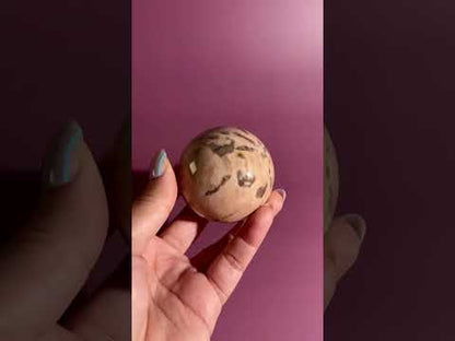 Graphic Feldspar Sphere – Option D | Personal Growth, Clarity & Grounding Energy