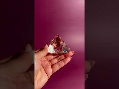 Clear Quartz Geometric Prism – Option A