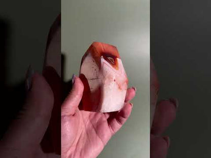 Carnelian Agate Geometric Freeform – Option J | Joy, Creativity & Positive Energy