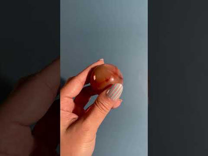 Carnelian Sphere – Option C | Collector Crystal, Strength & Personal Growth