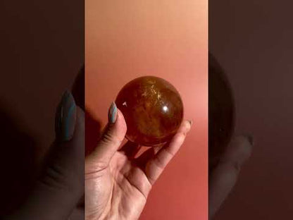 Honey Calcite Sphere – Option C | Collector Crystal, Empowerment & Positive Energy