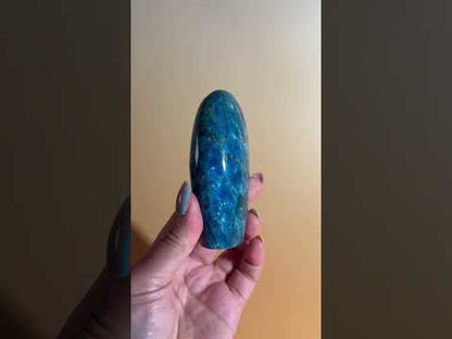 Blue Apatite Standing Freeform – Option D | Motivation, Communication & Vision Crystal
