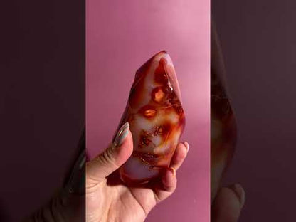Carnelian Flame – Option L | Collector Crystal, Passion & Positive Transformation