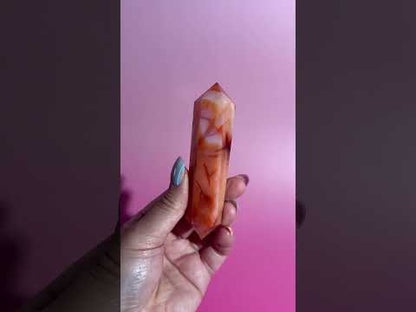 Carnelian Double Terminated Point – Option E | Vitality, Joy & Creative Energy