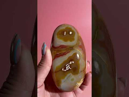 Carnelian Orca Agate Freeform – Option D | Empowerment, Grounding & Natural Beauty Crystal