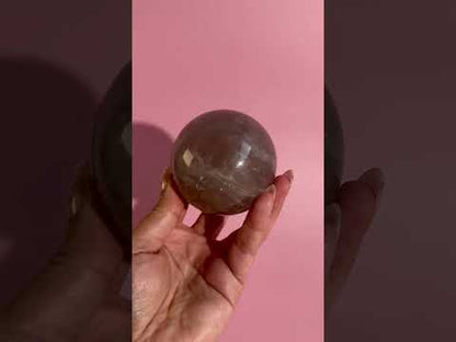 Blue Rose Quartz Sphere – Option A