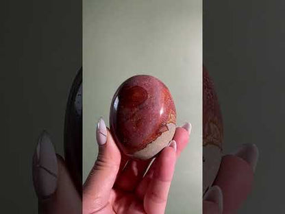 Polychrome Jasper Palm Stone – Option C