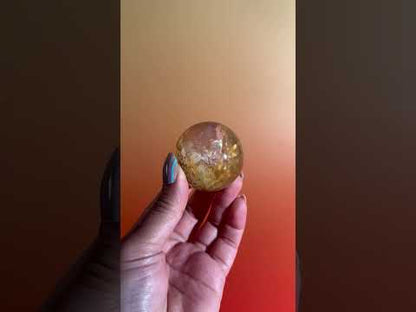 Golden Healer Sphere – Option B | Collector Crystal, Abundance & Spiritual Harmony