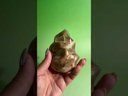 Peach Moonstone Flame – Option B | Emotional Healing, Calm & Inner Peace Crystal