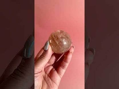 Fire Quartz Sphere – Option D | Motivation, Strength & Transformative Energy (Copy)