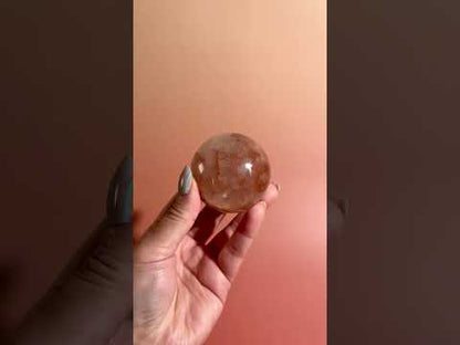 Fire Quartz Sphere Option F | Polished One-of-a-Kind Crystal Sphere