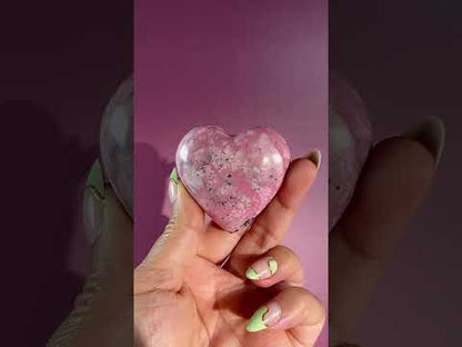 Peruvian Rhodonite Heart – Option A