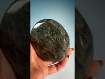 Large Rainbow Flash Labradorite Standing Freeform – Option B