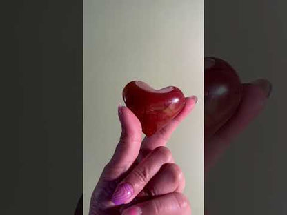 Small Carnelian Heart Option D | Confidence, Strength & Positive Energy Crystal