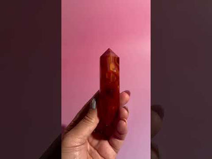 Carnelian Double Terminated Point – Option C | Passion, Strength & Abundance Energy