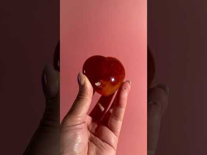 Small Carnelian Heart Option K | Personal Empowerment, Joy & Courage Crystal