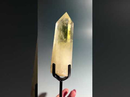 Citrine Polished Point on Stand – Option A | Abundance, Joy & Success Energy
