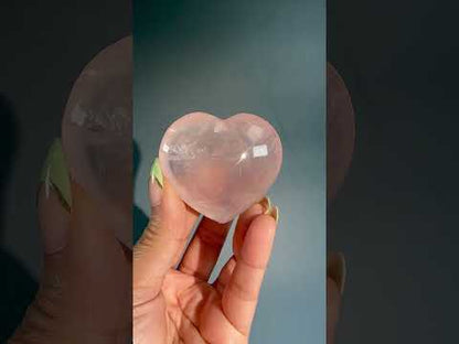 Rose Quartz Heart – Option A