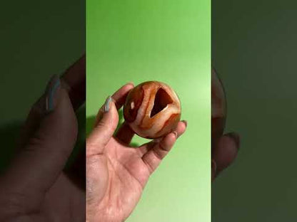 Carnelian Sphere – Option N | Collector Crystal, Passion, Vitality & Success
