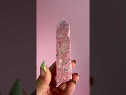 Peruvian Rhodonite Tower – Option A