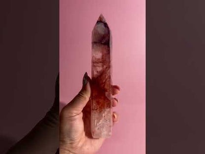 Fire Quartz Tower – Option B | Motivation, Vitality & Positive Energy