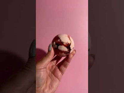 Carnelian Flower Agate Sphere Option C | Polished Crystal Sphere