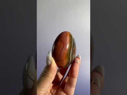 Polychrome Jasper Palm Stone – Option G